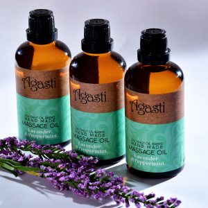 lavender and Peppermint - Coconut Oil Based Massage Oil